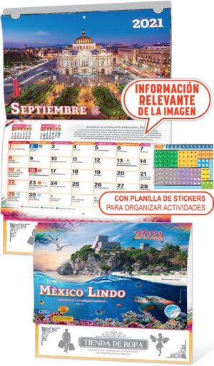 CALENDARIOS DE PARED, ORGANIZADORES Serie O 5pz